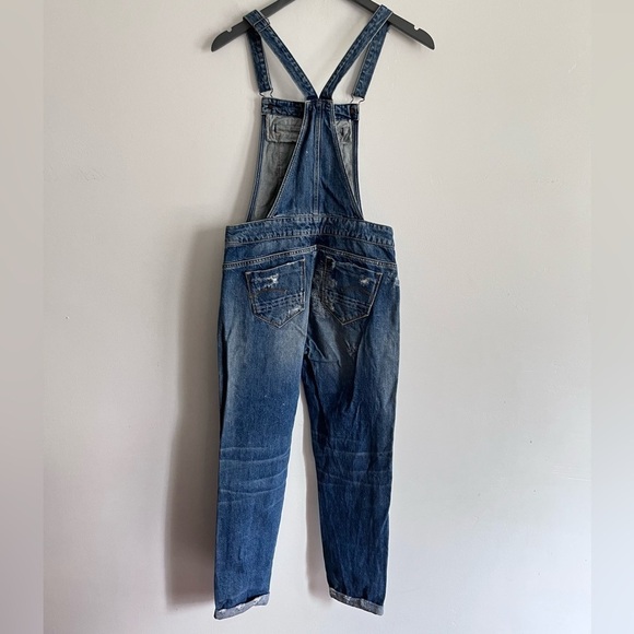 G-Star Distress Skinny Patch Work Overall Jumpsuit Denim - Picture 11 of 12